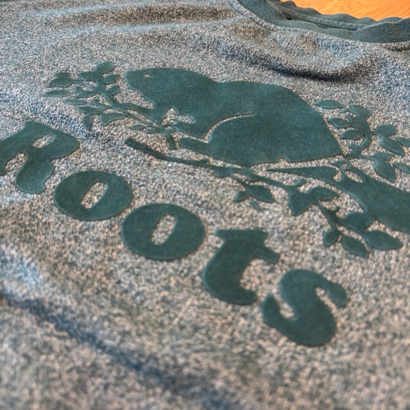 Roots Classic Beaver Green Crewneck Sweatshirt - Picture 9 of 11